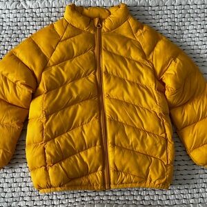 Kids Yellow Puffer Jacket